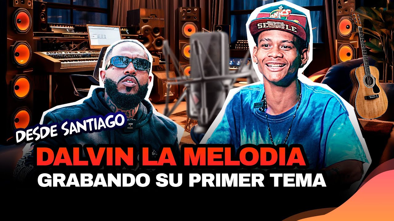 DALVIN LA MELODIA / GRABANDO SU PRIMERA BACHATA #labarradelnegro