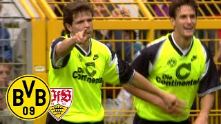Bvb Schießt Vier Tore In Unterzahl Bvb - Vfb Stuttgart 63 Saison 199596 Bvb-Rückblick