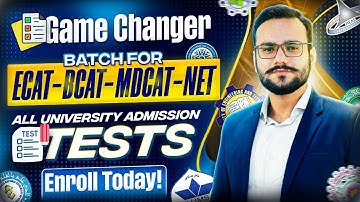 ECAT NET BCAT MDCAT 2025 Batch | Aptitude Queries | Course Schedule | 2025 Universities Deadlines
