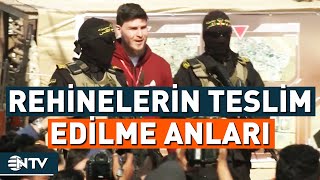 Hamas 3 İsrailli Rehineyi Böyle Teslim Etti! | NTV