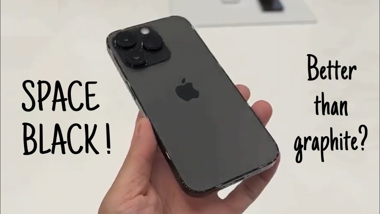 iPhone 14 Pro Space Black Hands On - Better than Graphite ? - YouTube