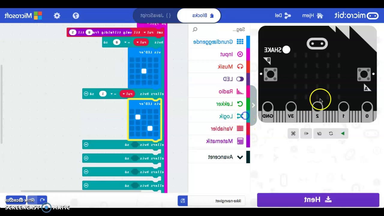 Microbit - terning - YouTube
