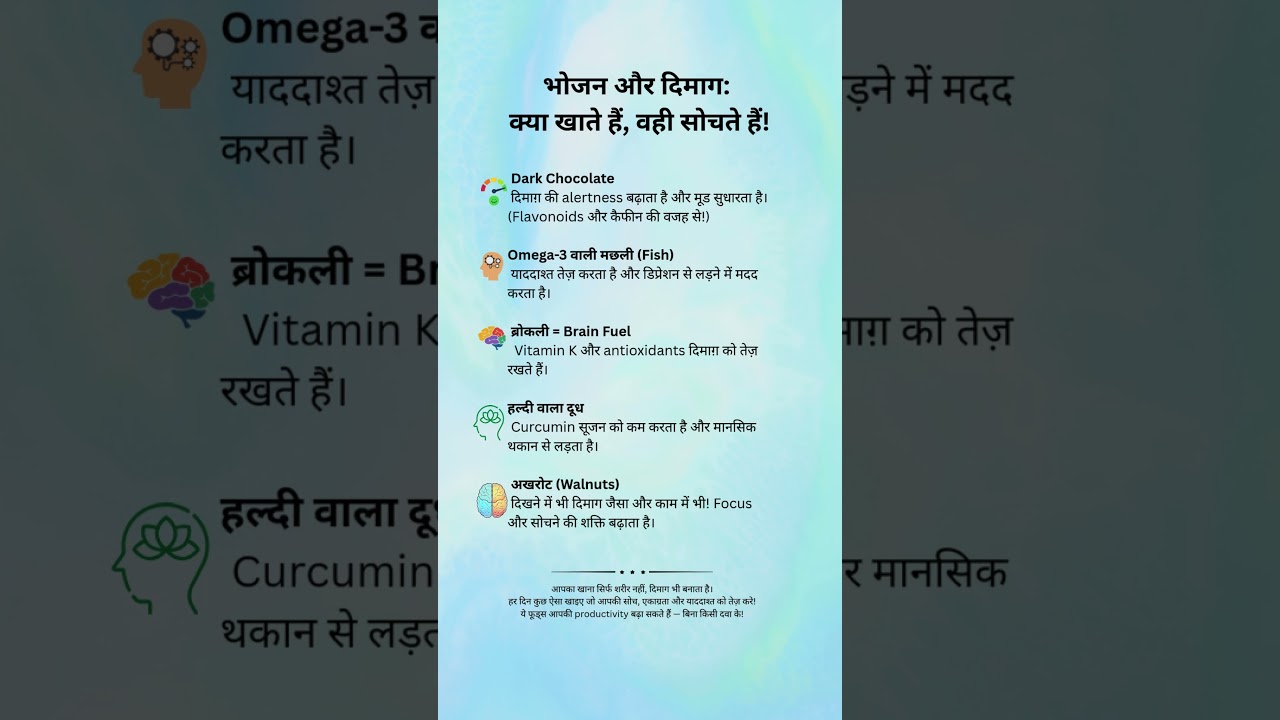 Brain Booster Plate 🍽️ | खाना जो सोच बदल दे! 