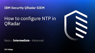 QRadar: How to configure NTP in QRadar