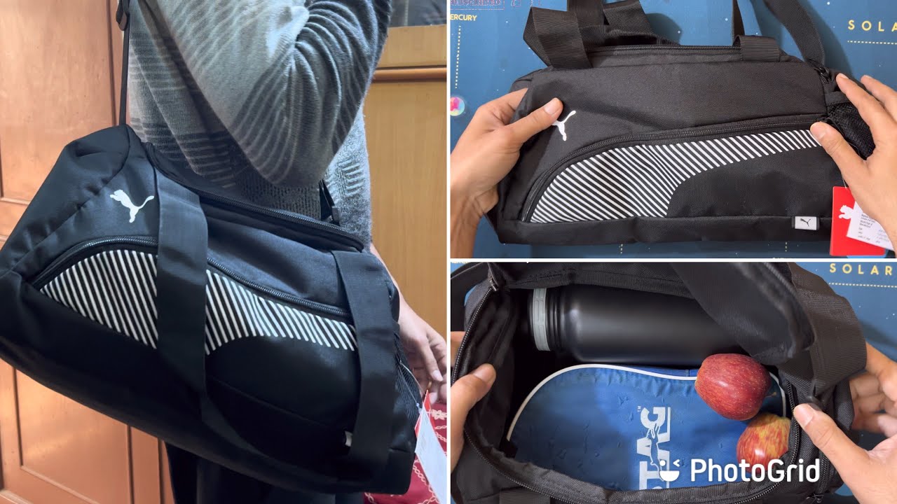 Puma Black Fundamentals Sports Bag Review | Best Sports Bag For Gym Or Any  Sports - YouTube | Sporttaschen