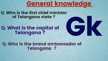 Telangana current affairs in english | telangana gk gs | telangana static gk | Gk | knowledge update