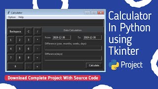 GUI Calculator in Python using Tkinter.