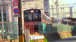 【大阪メトロ】堺筋線　阪急京都線淡路駅地上交差