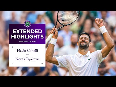 Can he beat his idol? | Flavio Cobolli vs Novak Djokovic | Extended Highlights | Wimbledon 2025