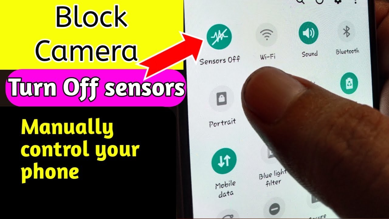 How to block Camera sensors by using developer options of your