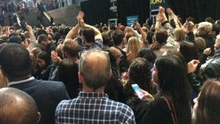 Clinton HQ rejoices as Hillary wins New York