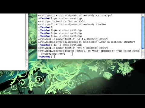C++ Basic Skills: Lesson 23 "Const-ness" (part 2 of 2)
