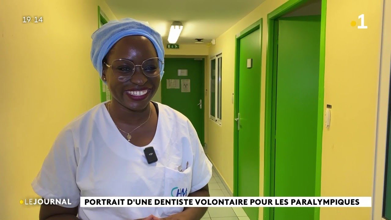 Portrait d'une dentiste volontaire pour les paralympiques