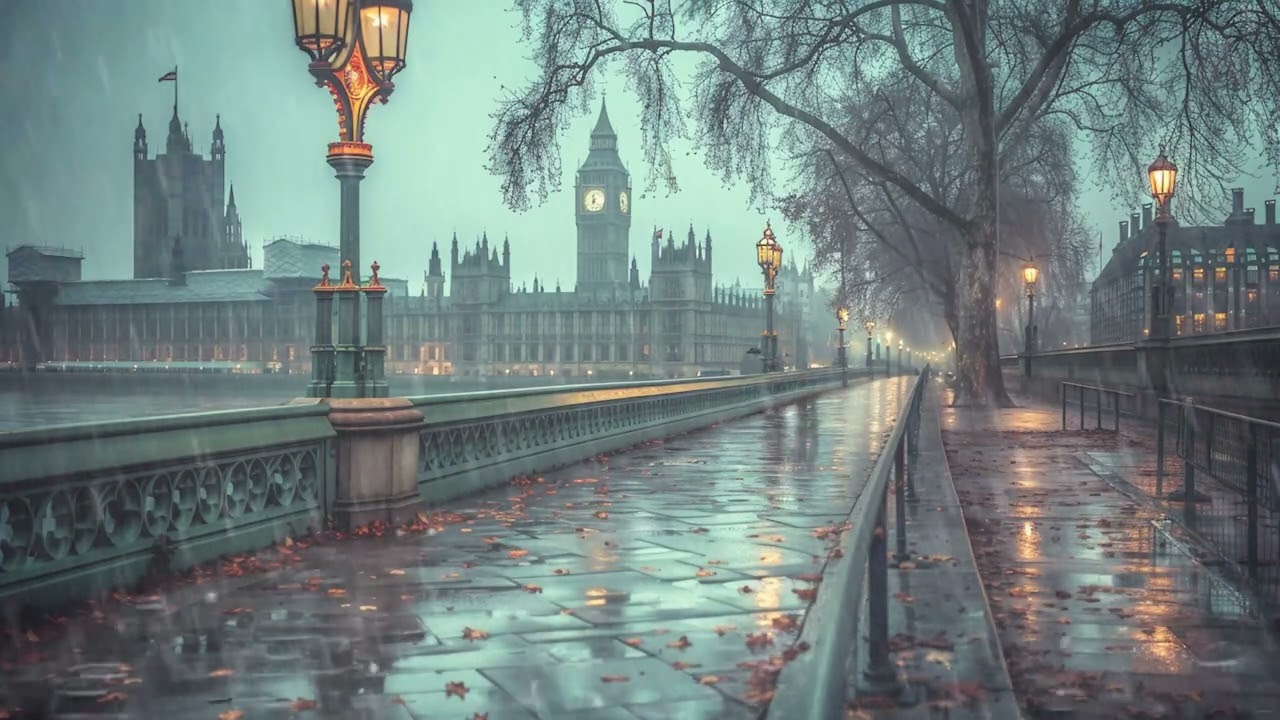 Lonely Night in Victorian London | Melancholic Piano & Moody Ambience for Deep Focus