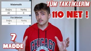 7 Maddede TYT'de Nasıl 110 Nete Çıktım ? | TYT Net Arttırma Taktiklerim !