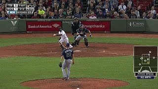 TB@BOS: Weeks plates Betts with a sac fly to left