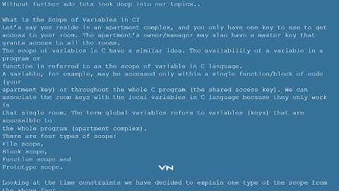 scope visibility and life time of a variable function