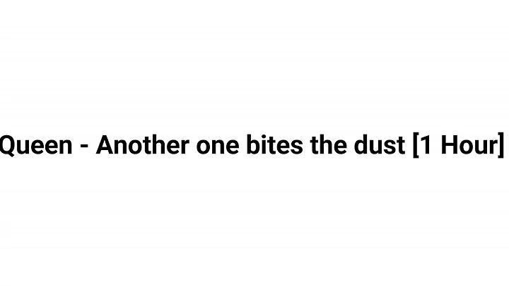 Queen - Another one bites the dust [1 Hour]