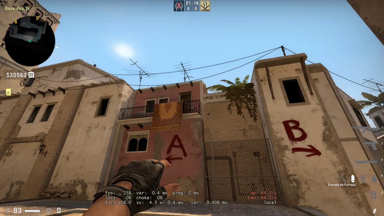 3 Smokes Janelão a partir da Base TR - Mirage - CS:GO - YouTube