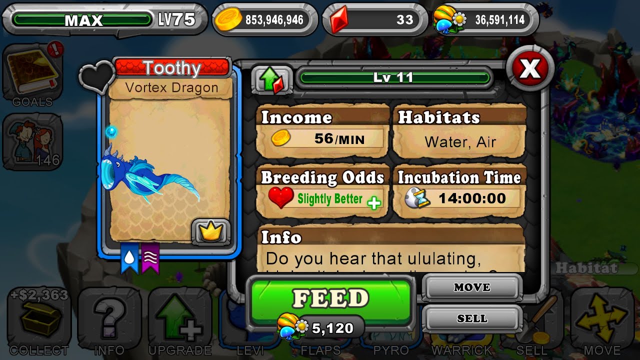 How to breed a Vortex dragon in DragonVale YouTube