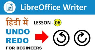 Libreoffice writer Tutorial || Undo,Redo in Libreoffice writer || Lesson 06