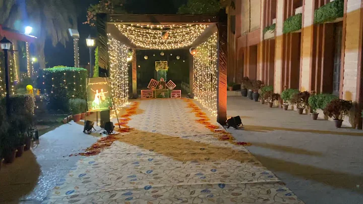 Sangeet Function Decoration Idea | Mahila Stage | Cocktail Ceremony | Perfect backdrop Sangeet night