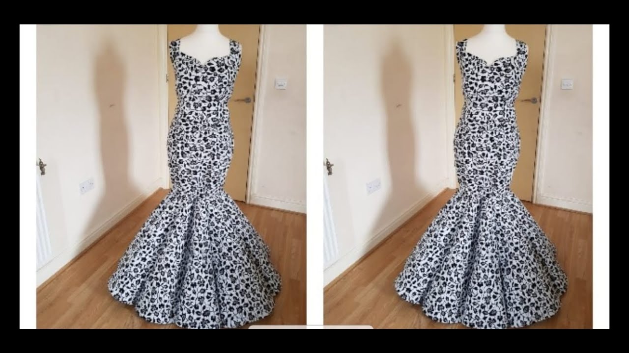 SIRENA dress pattern. Size XXS-XL. A0 A4 US Letter.