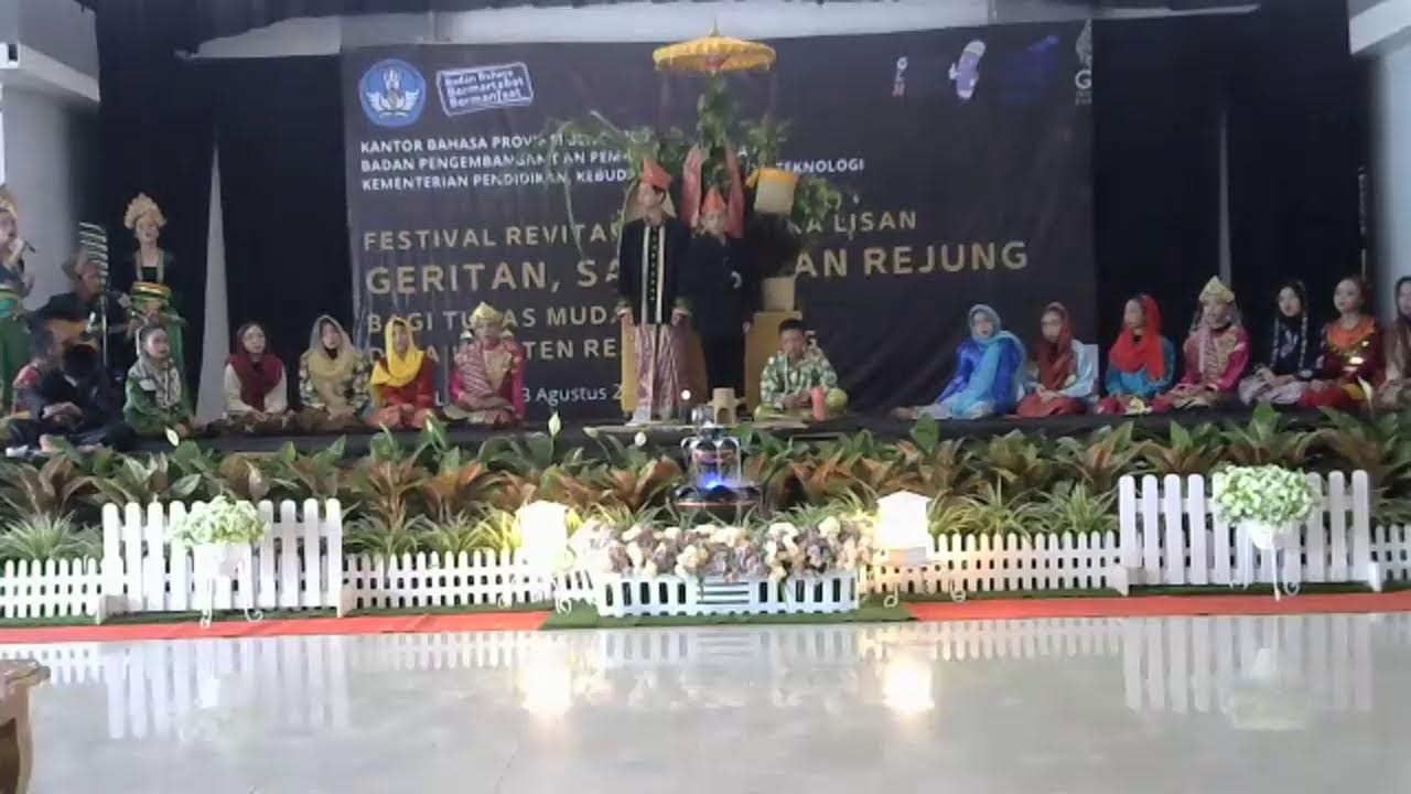 Festival Revitalisasi Sastra Lisan Geritan, Sambei, dan Rejung