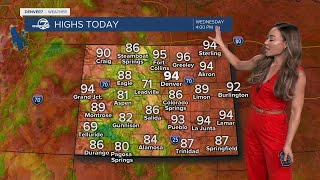 Temps soar back into the 90s across the Denver metro area for the next few days