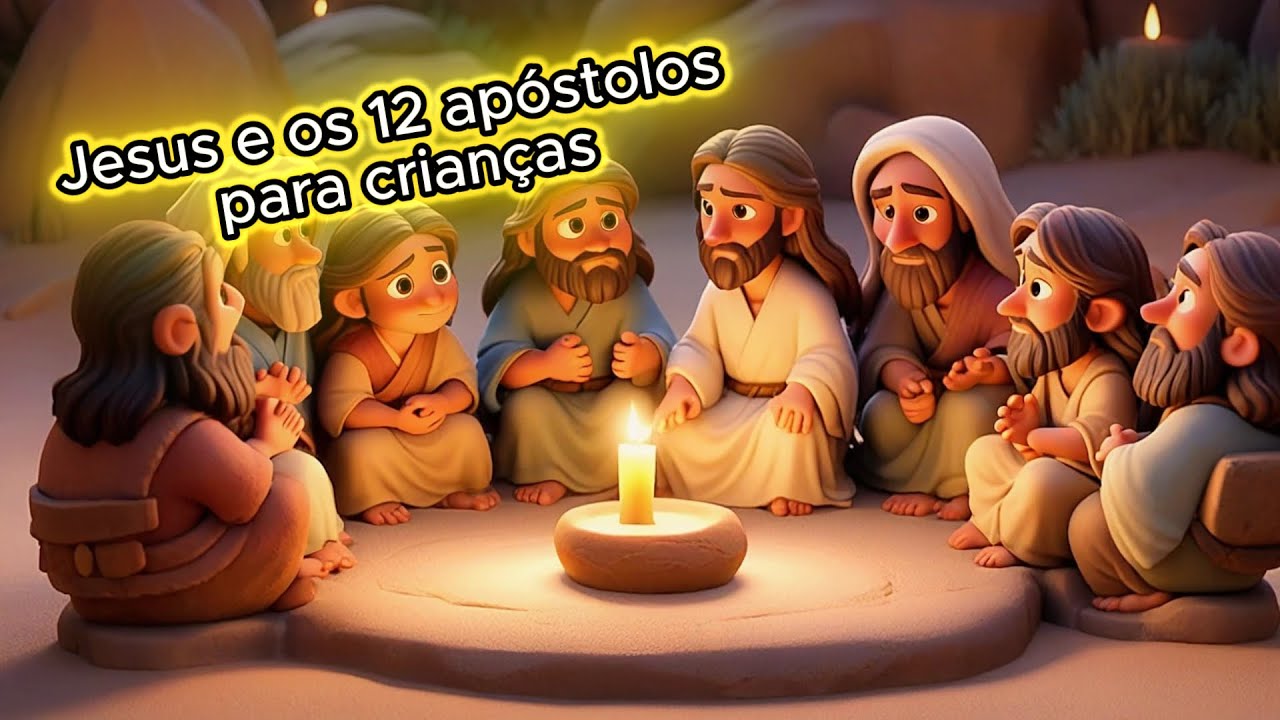 Jesus e os 12 Apóstolos para crianças