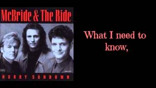 McBride & The Ride - Can I Count On You Lyrics chords