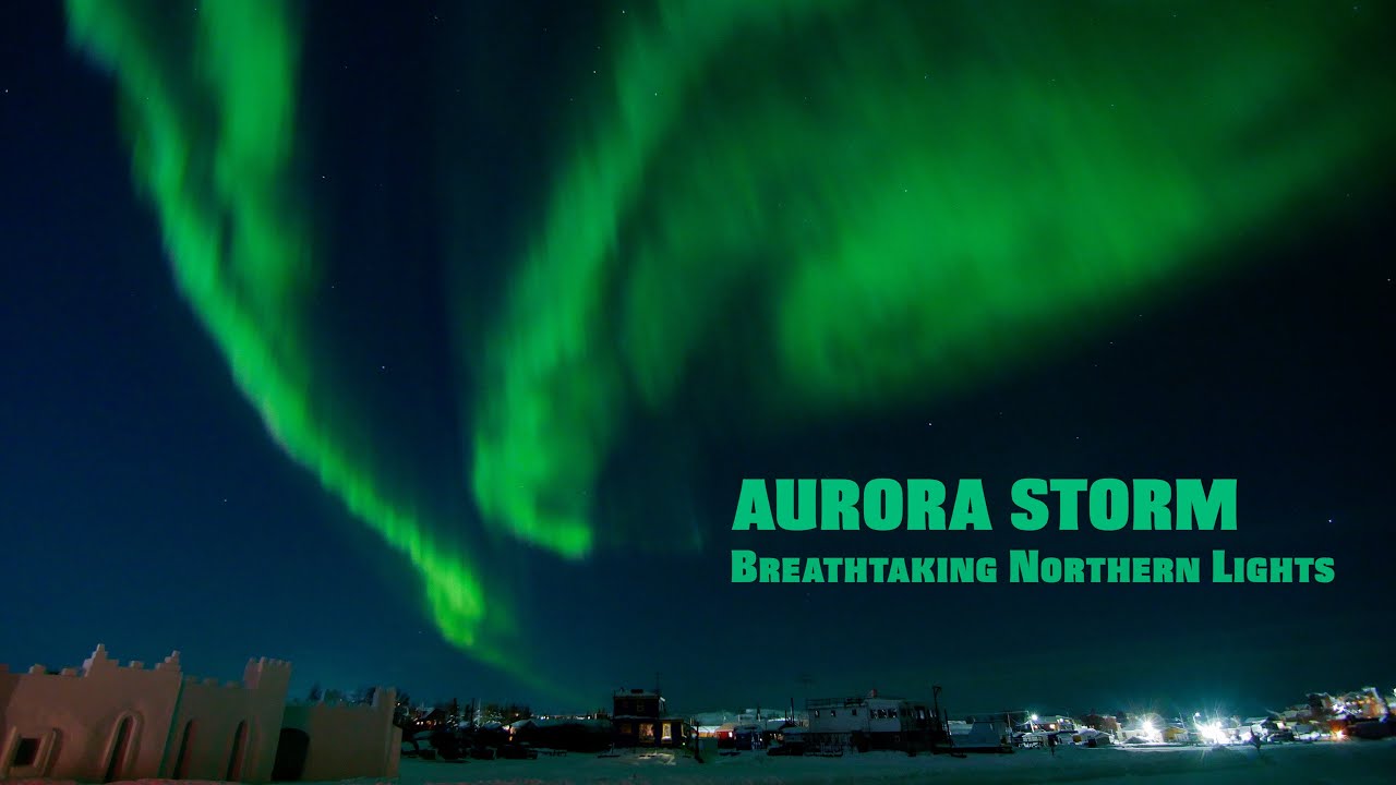 Aurora Storm in Yellowknife | Breathtaking Northern Lights in Real Time ...