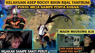 KELAKUAN ASEP ROCKY BIKIN RIJAL TANTRUM PUKUL MEJA SAMPE PC NYA RUSAK || LAGA NGAKAK PARAH