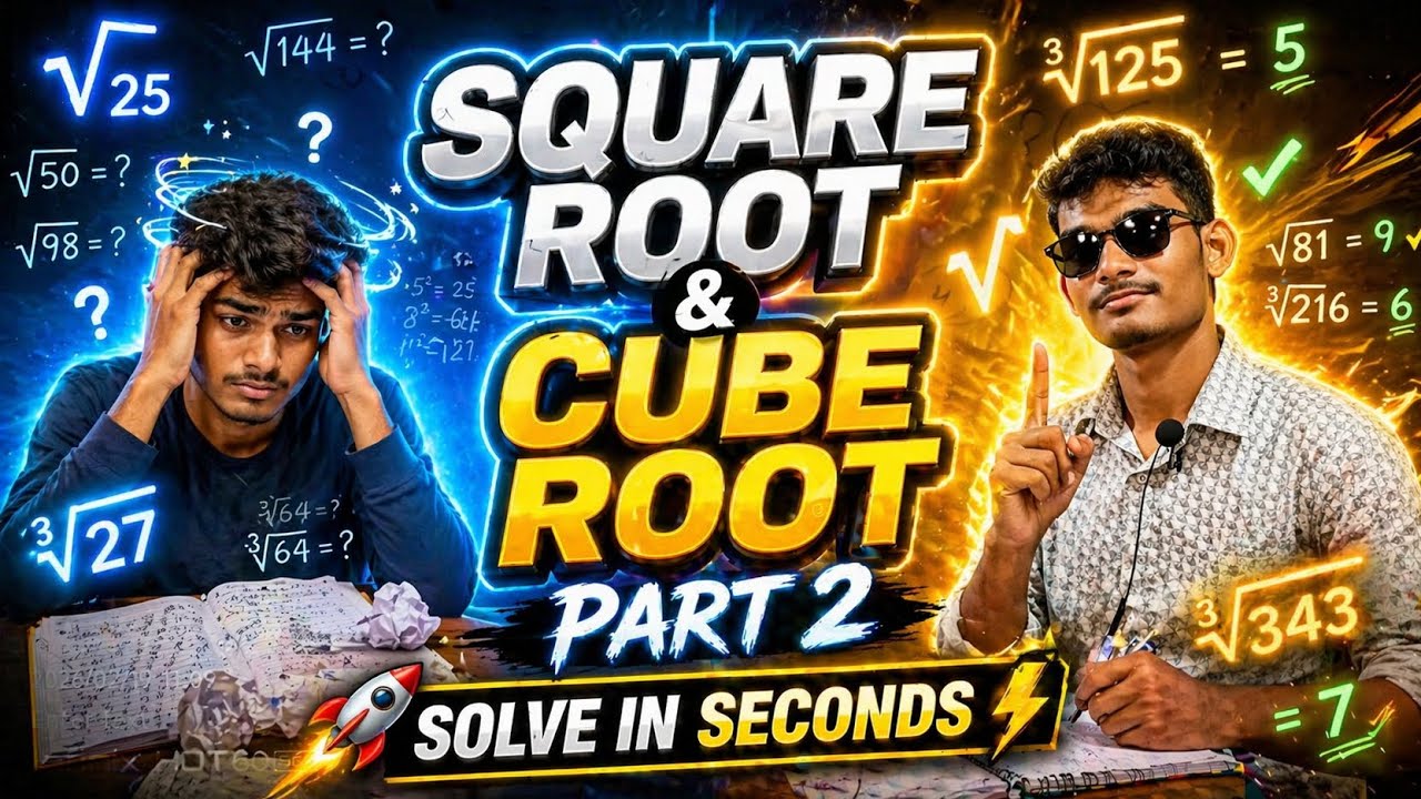 Square Root & Cube Root Part 2 🔥 | Tricks + Practice Questions | # ...