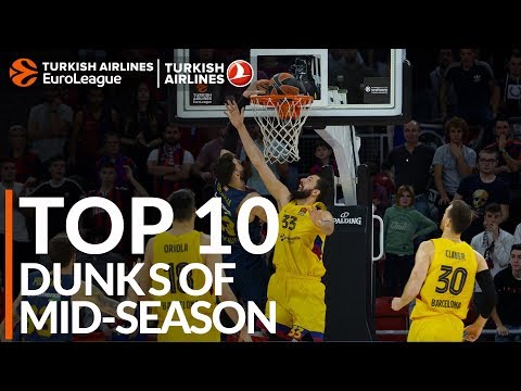 Turkish Airlines EuroLeague, Top 10 Dunks of Mid-season!