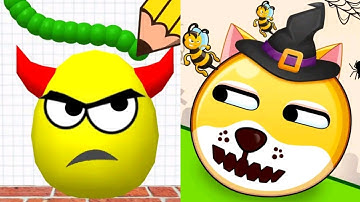 Draw To Smash Logic Puzzle VS Dog Rescue - Draw To Save Satisfying ASMR Gameplay (Android, ios)