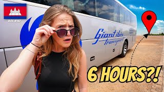 6 HOURS Across CAMBODIA On A BUS... 🇰🇭 [Siem Reap to Phnom Penh]