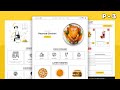 How To Make A Responsive Food / Restaurant Website Step By Step [ Menu, Contact, Search, Cart Page ]