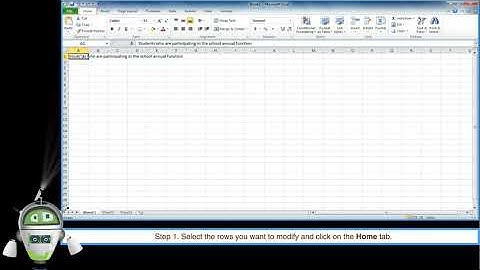 Chapter 7 - Editing in MS Excel 2010 Part 10 - Changing the Row Height with a Specific Measurement