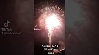 Corning, NY 2022 GlassFest Fireworks #shorts