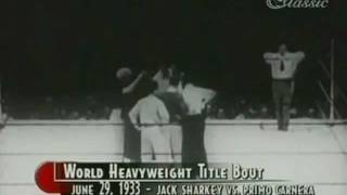 Jack Sharkey vs Primo Carnera, II (Full Film)