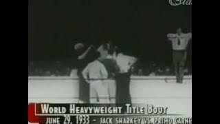 Jack Sharkey vs Primo Carnera, II (Full Film)