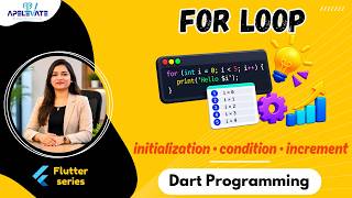 18. For Loop in Dart | Syntax, Examples & Complete Beginner Guide | Flutter Course