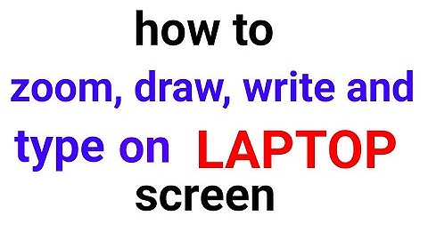 how to zoom, draw, write and type on laptop screen during screen recording