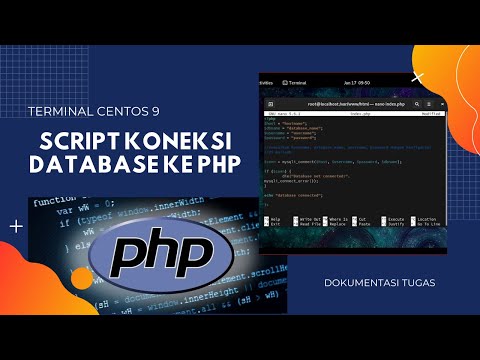 Script Coding Koneksi Database ke PHP di CentOS 9 dengan Terminal