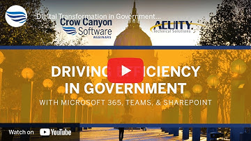 Digital Transformation in Government with Microsoft 365, Teams, and SharePoint