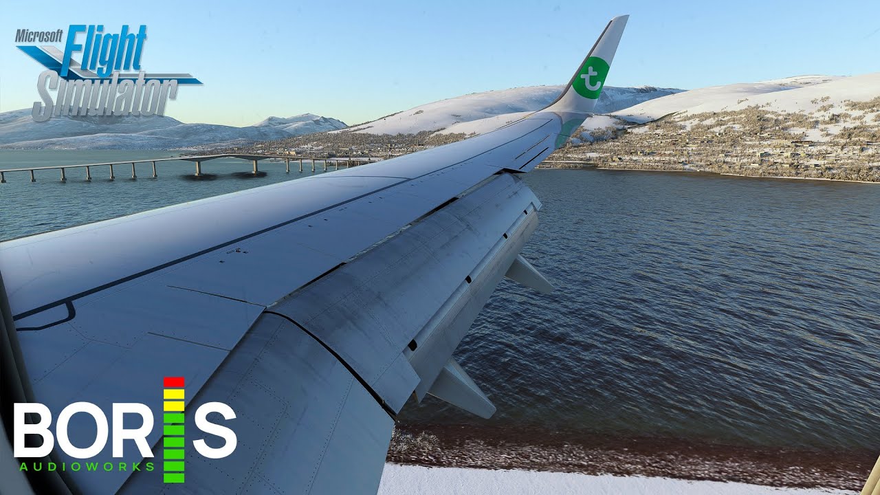 MSFS | PMDG 737 + Boris | Steep Tromsø Landing
