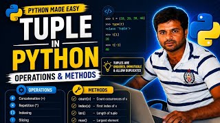 Tuple in Python | Operations & Methods Explained with Examples 🔥