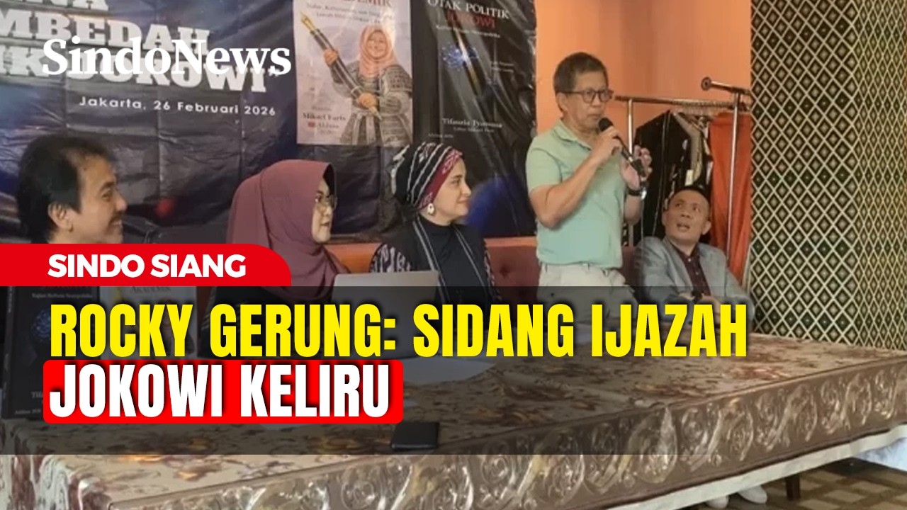 Rocky Gerung Sebut Kasus Ijazah Jokowi Percuma Dibawa ke Meja Sidang | Sindo Siang | 28/02 | Part 02