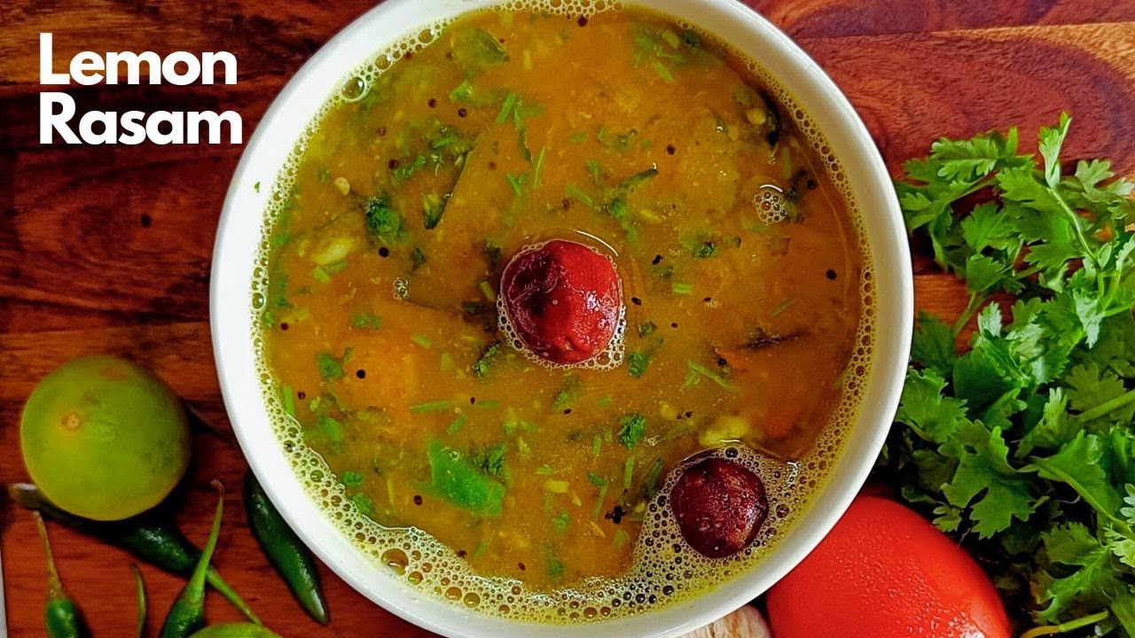 Lemon Rasam | నిమ్మకాయ చారు | எலுமிச்சை ரசம் | निम्बू रसम | ನಿಂಬೆಹಣ್ಣಿನ ...